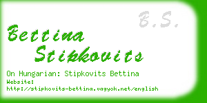 bettina stipkovits business card